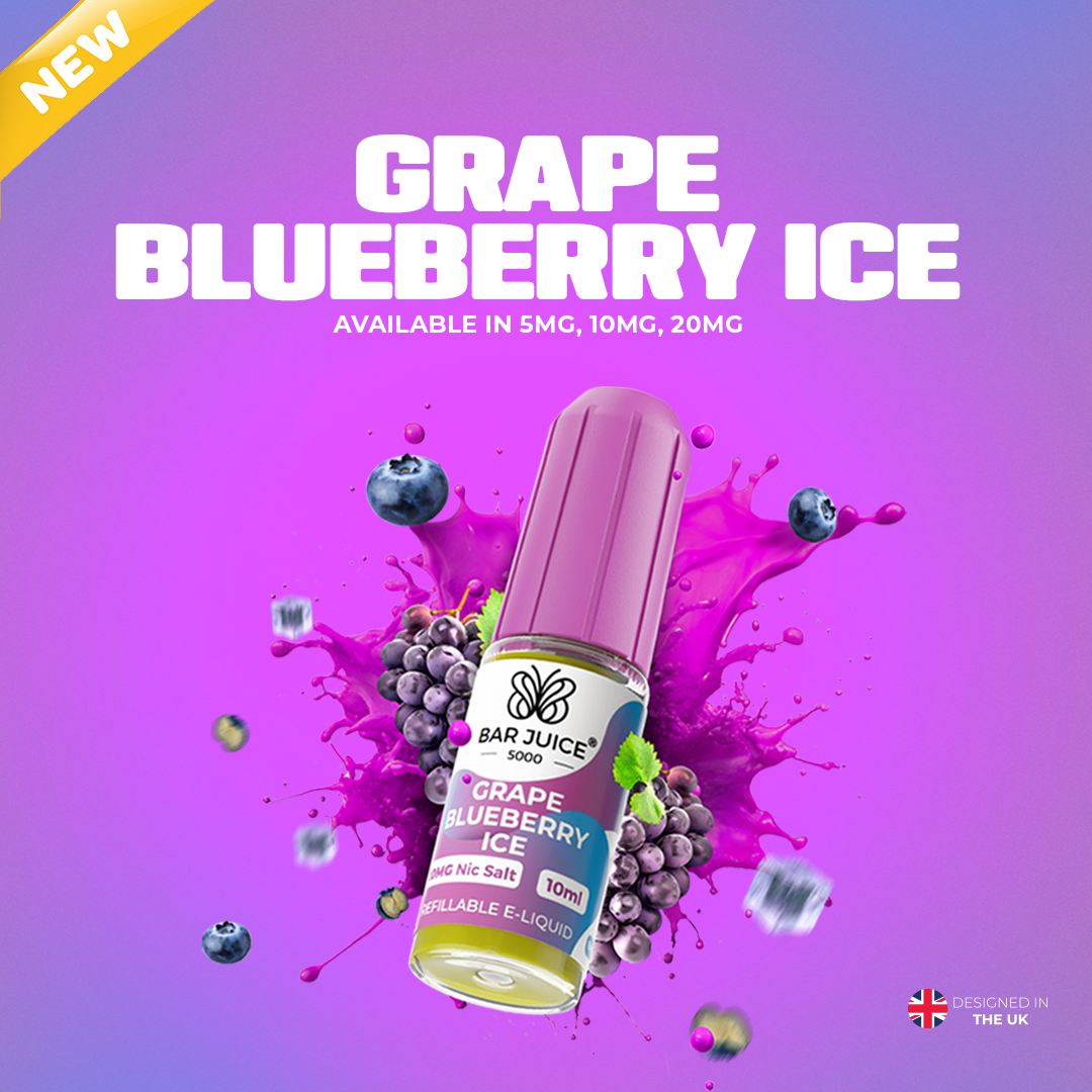 Grape Blueberry Ice Nic Salt E-Liquid | Vape Juice by Bar Juice