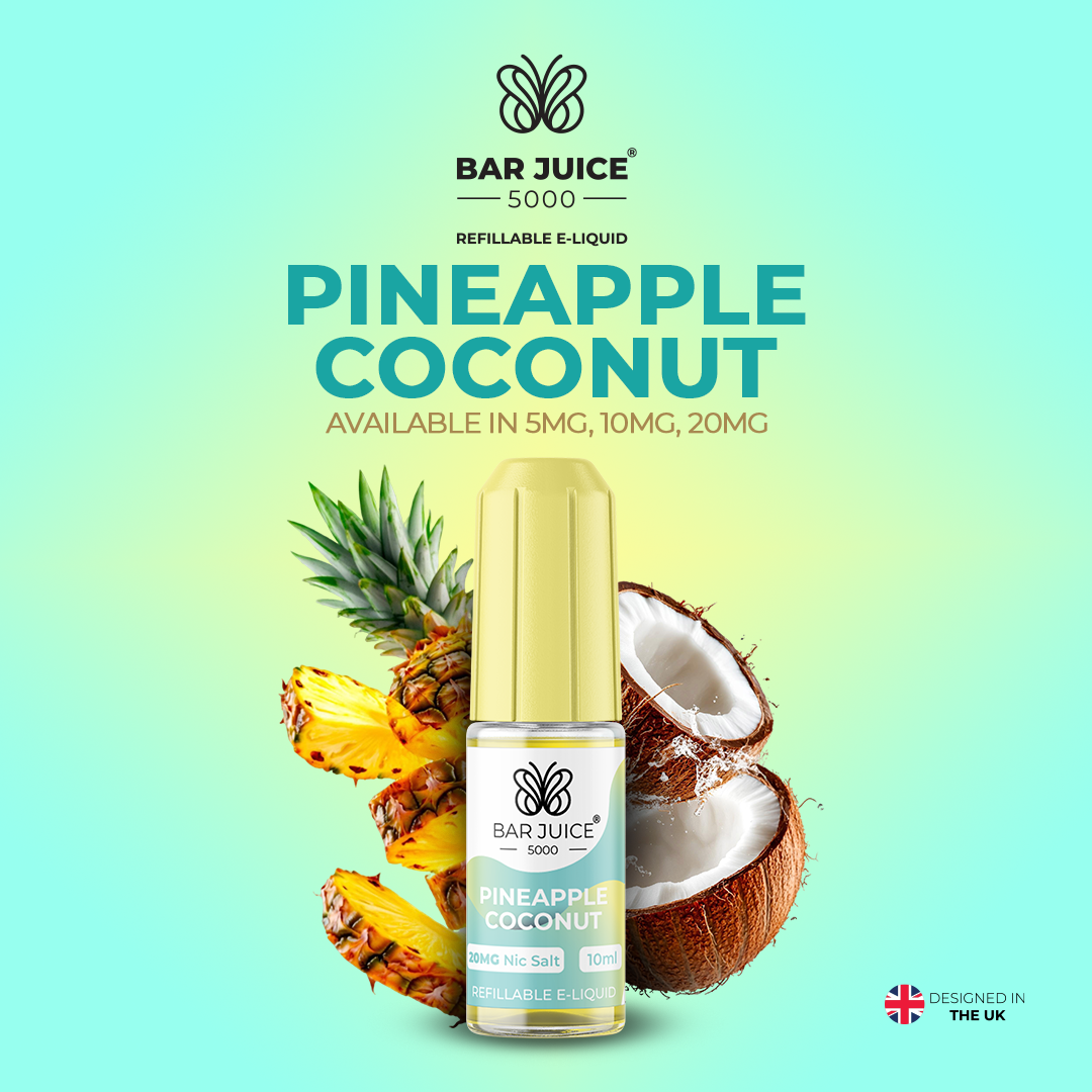Coconut Cream Vape Juice Pineapple Coconut Nic Salt E-Liquid High Class  Island Dream eJuice eJuiceDirect