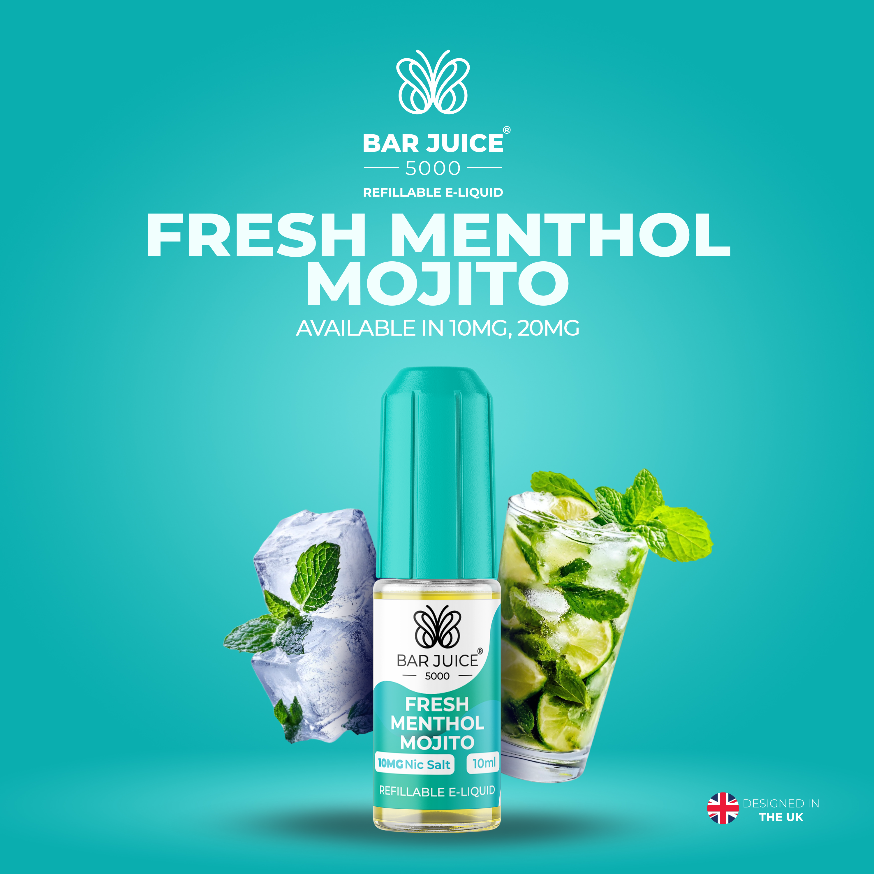 Fresh Menthol Mojito Nic Salt E-Liquid | Vape Juice by Bar Juice BAR JUICE Fresh Menthol Mojito Nic Salt E-Liquid | Vape Juice by Bar Juice BAR JUICE