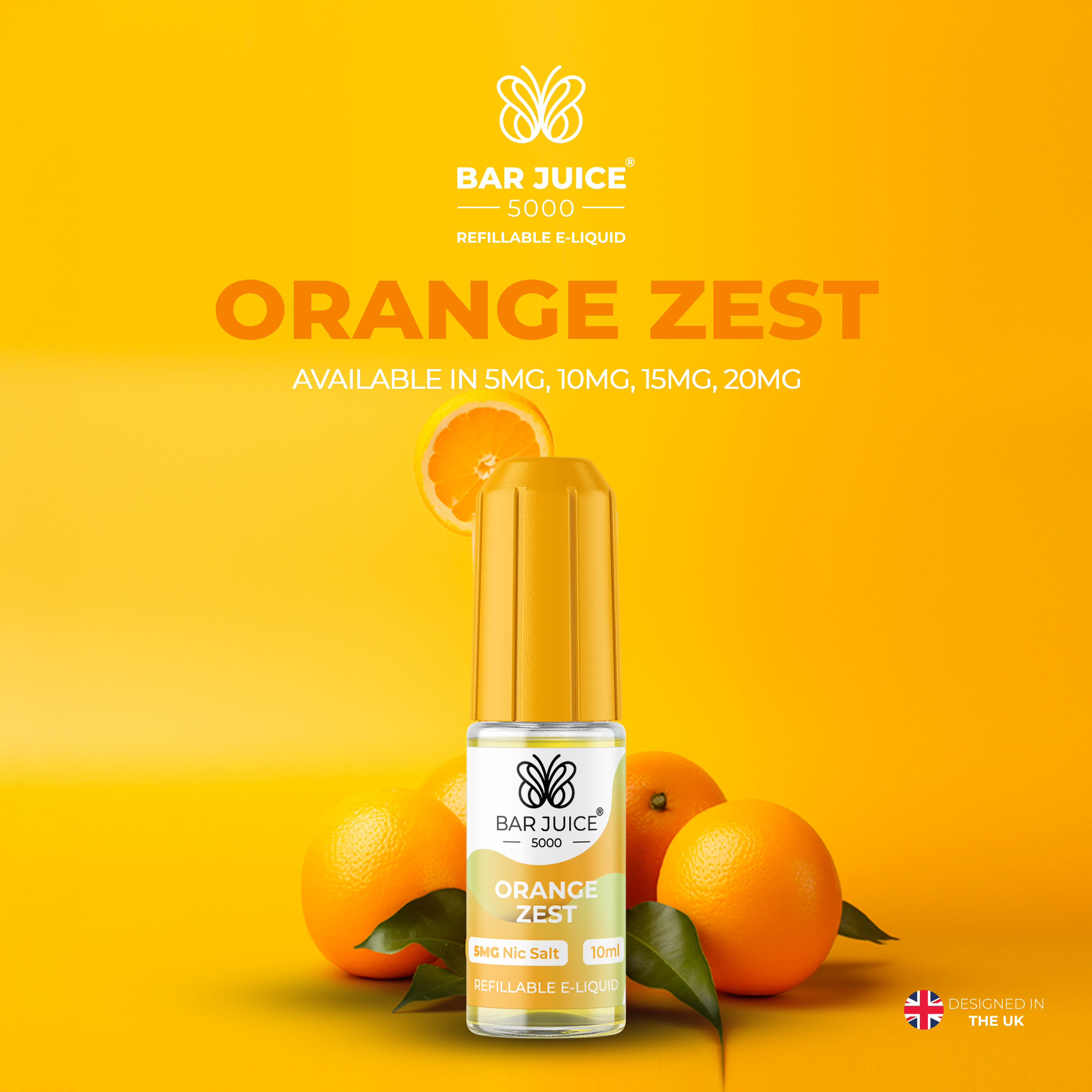 Orange Zest Nic Salt E-Liquid | Vape Juice by Bar Juice BAR JUICE Orange Zest Nic Salt E-Liquid | Vape Juice by Bar Juice BAR JUICE