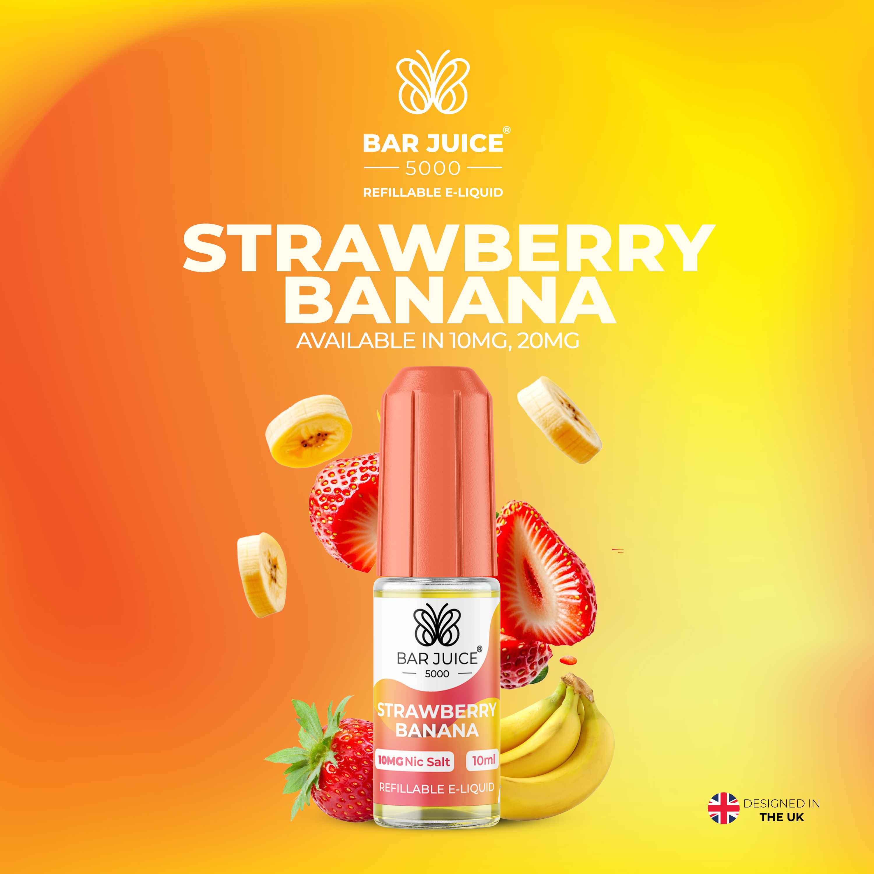 best strawberry banana vape juice Strawberry Banana Nic Salt E-Liquid