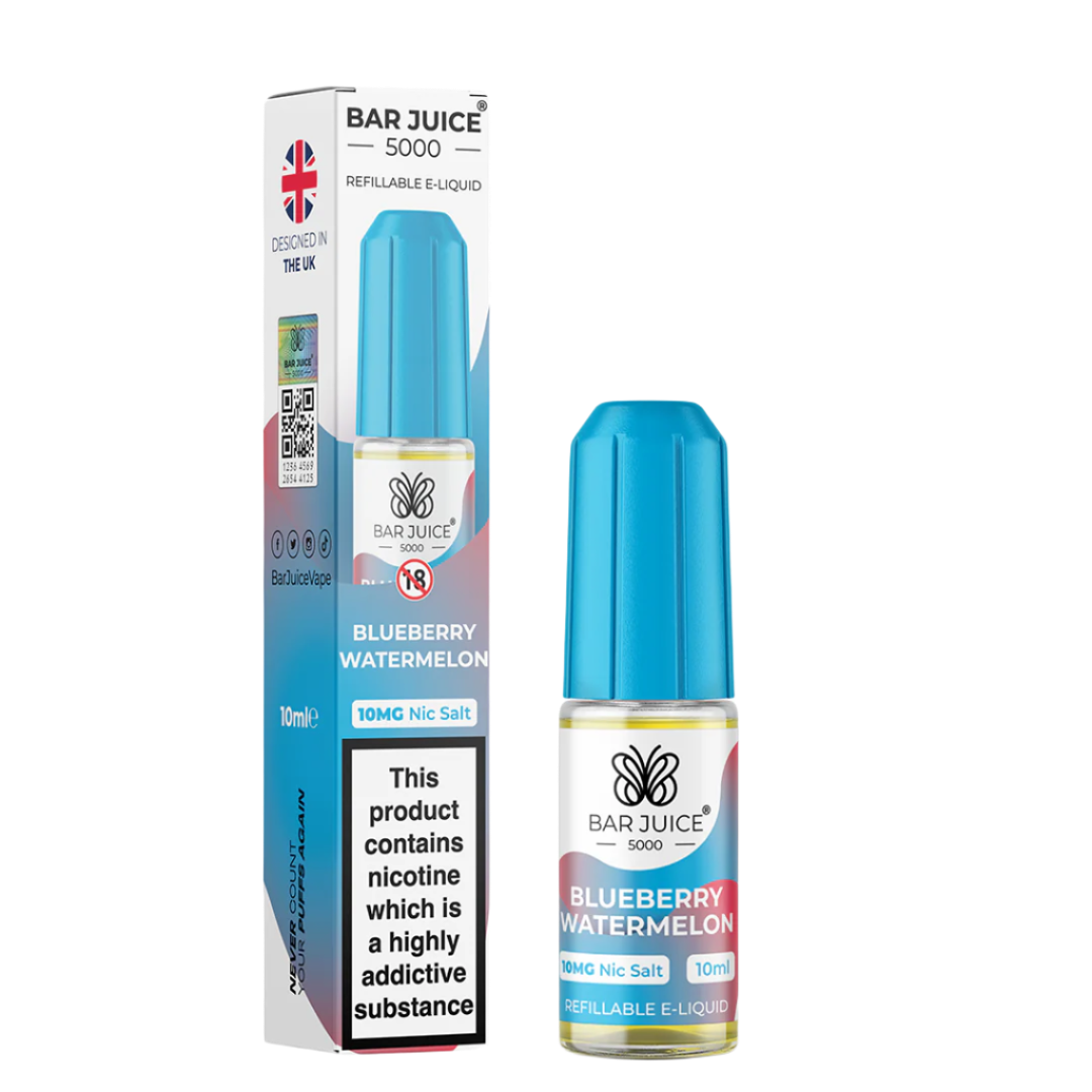 Blueberry Watermelon Nic Salt E-Liquid | Vape Juice by Bar Juice BAR JUICE Blueberry Watermelon Nic Salt E-Liquid | Vape Juice by Bar Juice BAR JUICE