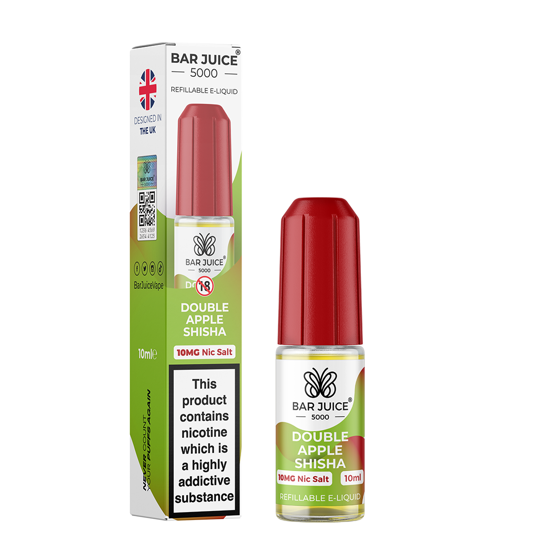 Double Apple Shisha Nic Salt E-Liquid | Vape Juice by Bar Juice BAR JUICE Double Apple Shisha Nic Salt E-Liquid | Vape Juice by Bar Juice BAR JUICE