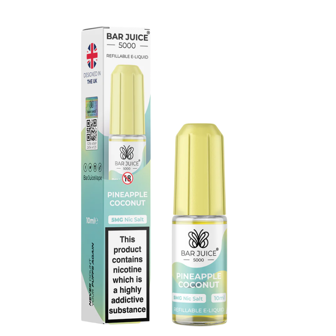 Pineapple Coconut Nic Salt E-Liquid | Vape Juice by Bar Juice BAR JUICE Pineapple Coconut Nic Salt E-Liquid | Vape Juice by Bar Juice BAR JUICE