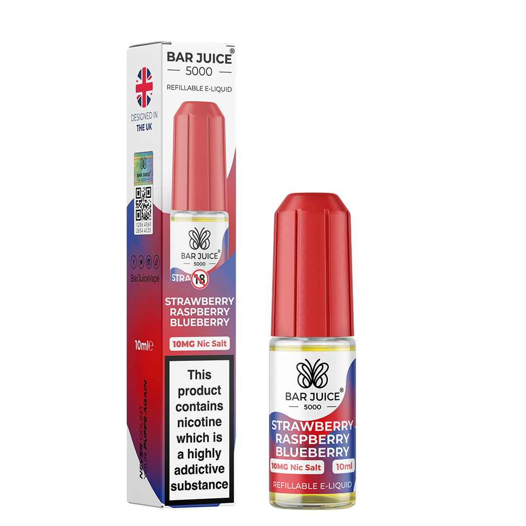 Strawberry Raspberry Blueberry Nic Salt E-Liquid | Vape Juice by Strawberry Raspberry Blueberry Nic Salt E-Liquid | Vape Juice by