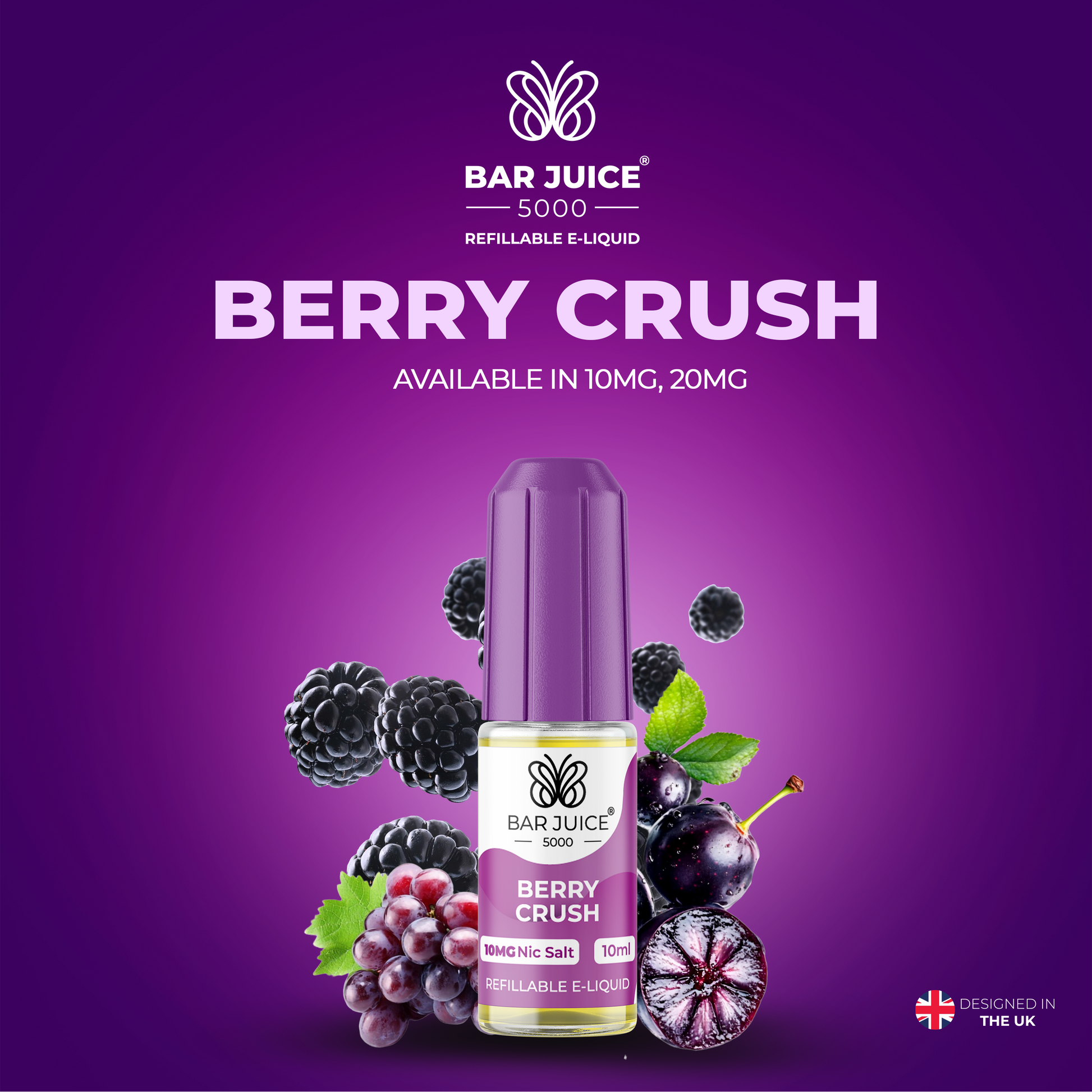 Berry Crush Nic Salt E-Liquid | Vape Juice by Bar Juice BAR JUICE Berry Crush Nic Salt E-Liquid | Vape Juice by Bar Juice BAR JUICE