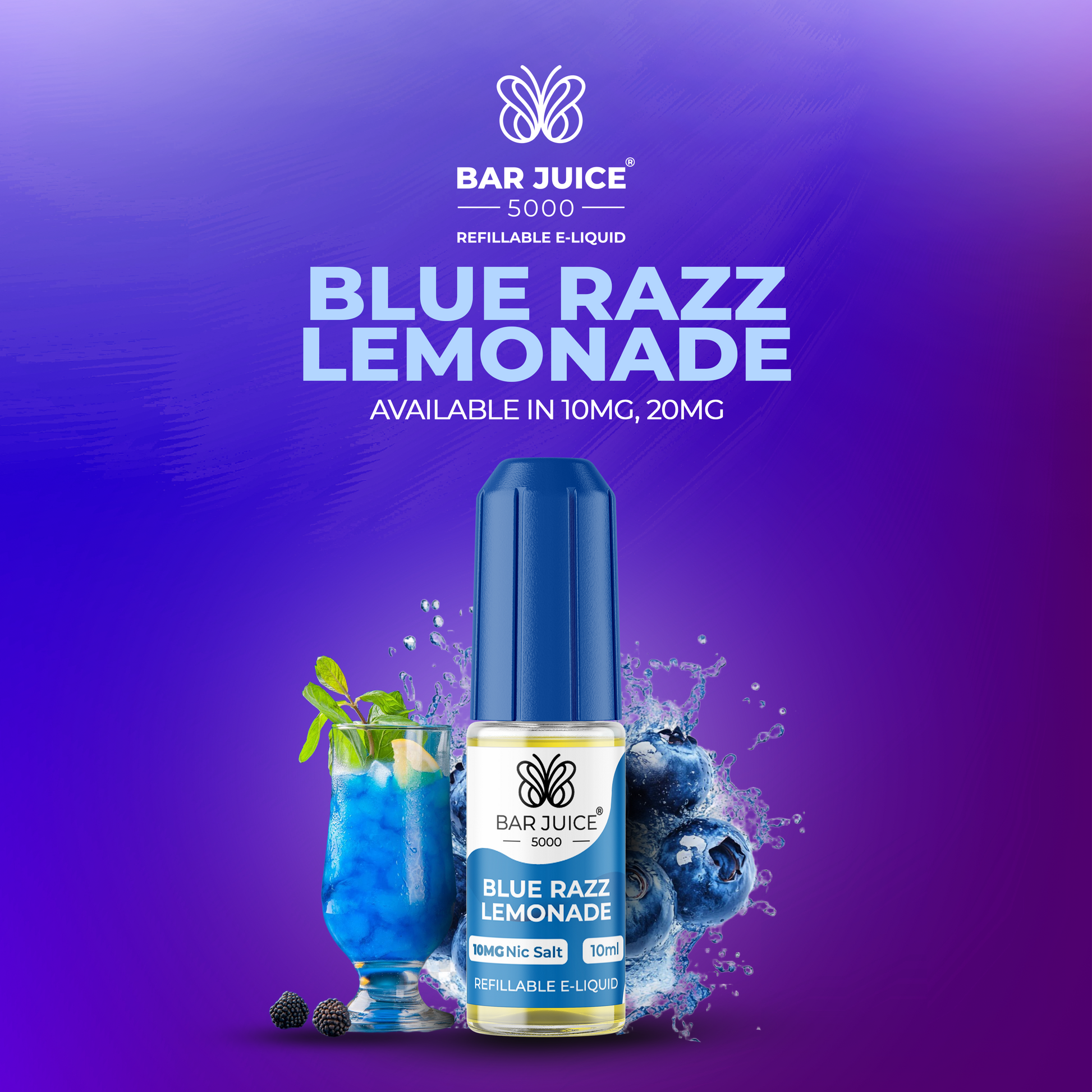 Blue Razz Lemonade Nic Salt E-Liquid | Vape Juice by Bar Juice BAR JUICE Blue Razz Lemonade Nic Salt E-Liquid | Vape Juice by Bar Juice BAR JUICE
