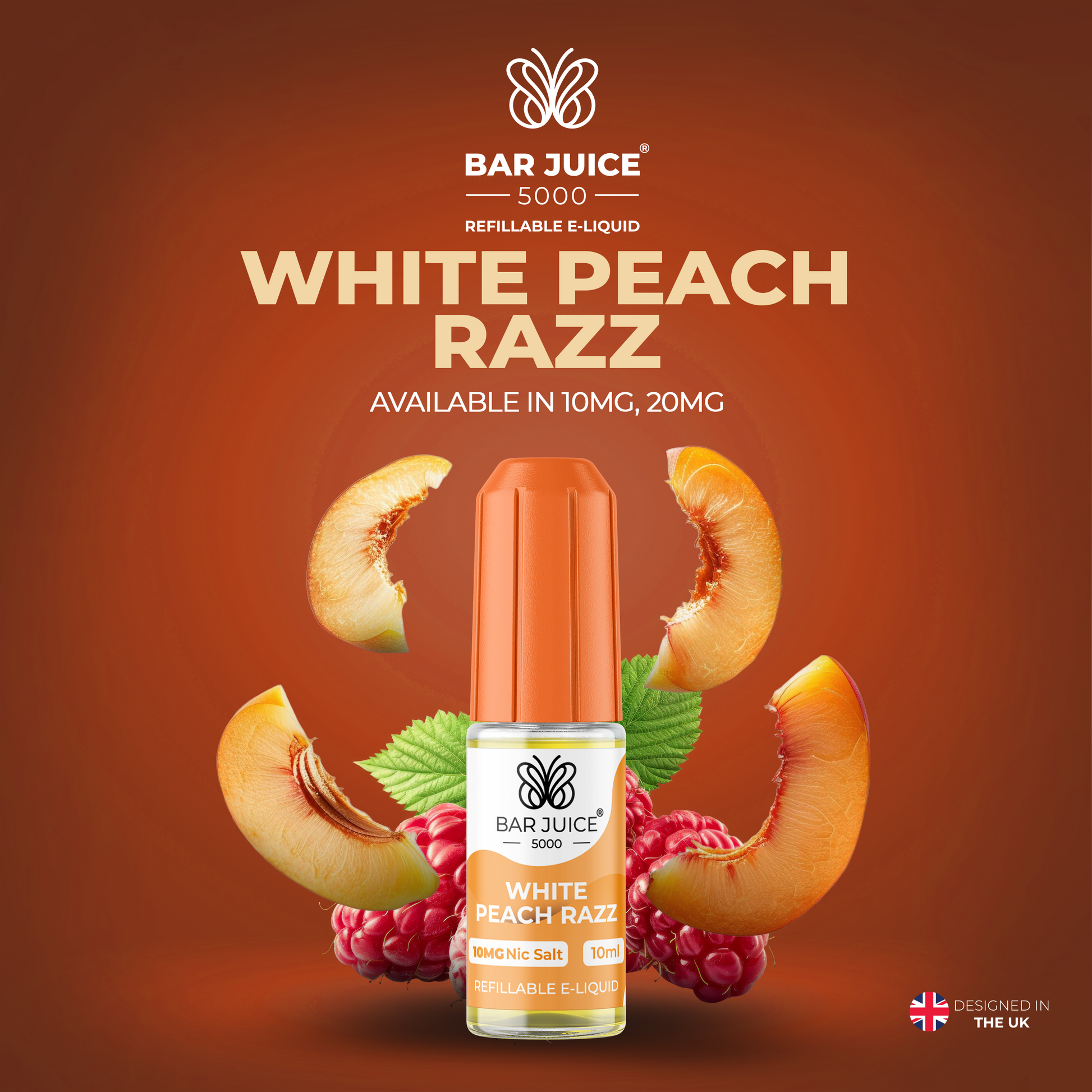 White Prach Razz Nic Salt E-Liquid | Vape Juice by Bar Juice BAR JUICE White Prach Razz Nic Salt E-Liquid | Vape Juice by Bar Juice BAR JUICE